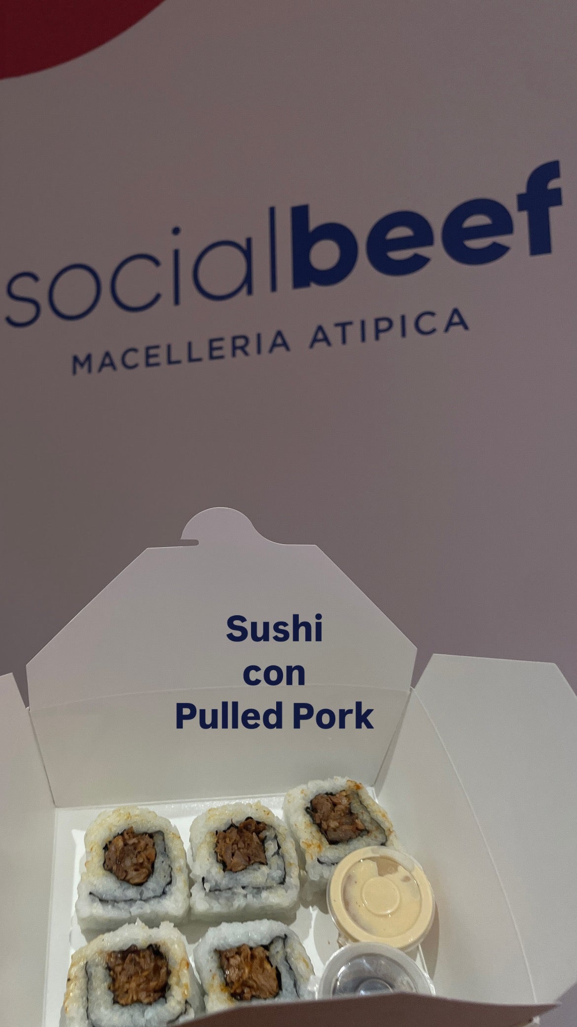 Sushi di carne con Pulled Pork