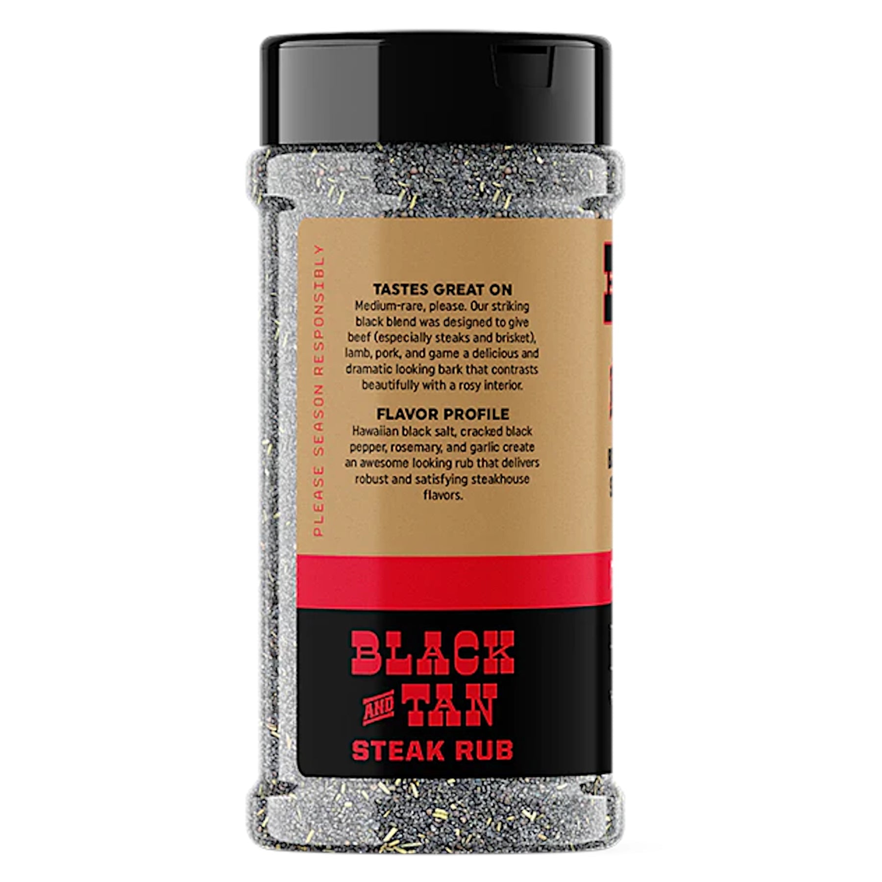 RUB FIRE&SMOKE - BLACK & TAN - ECCELLENTE RUB NERO