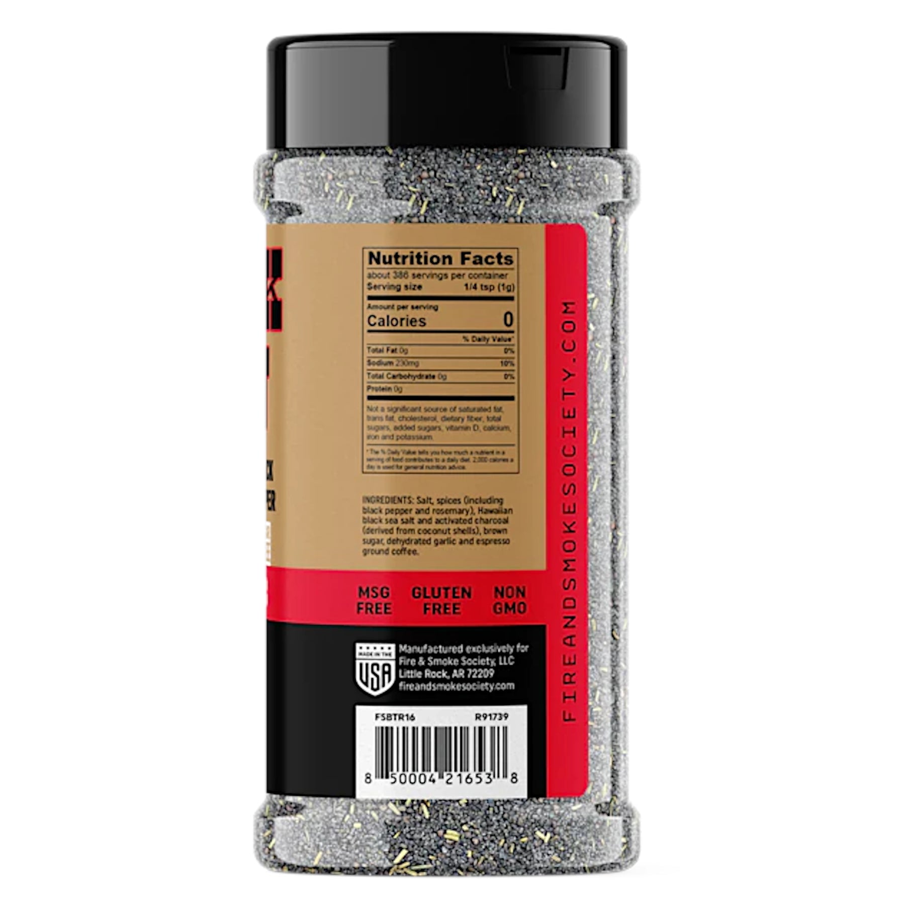 RUB FIRE&SMOKE - BLACK & TAN - ECCELLENTE RUB NERO