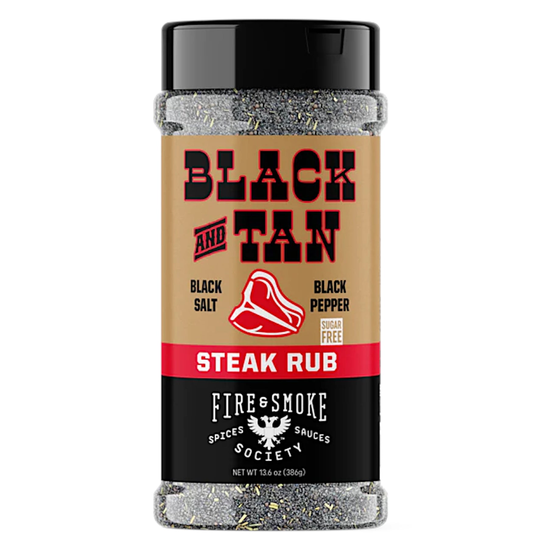 RUB FIRE&SMOKE - BLACK & TAN - ECCELLENTE RUB NERO