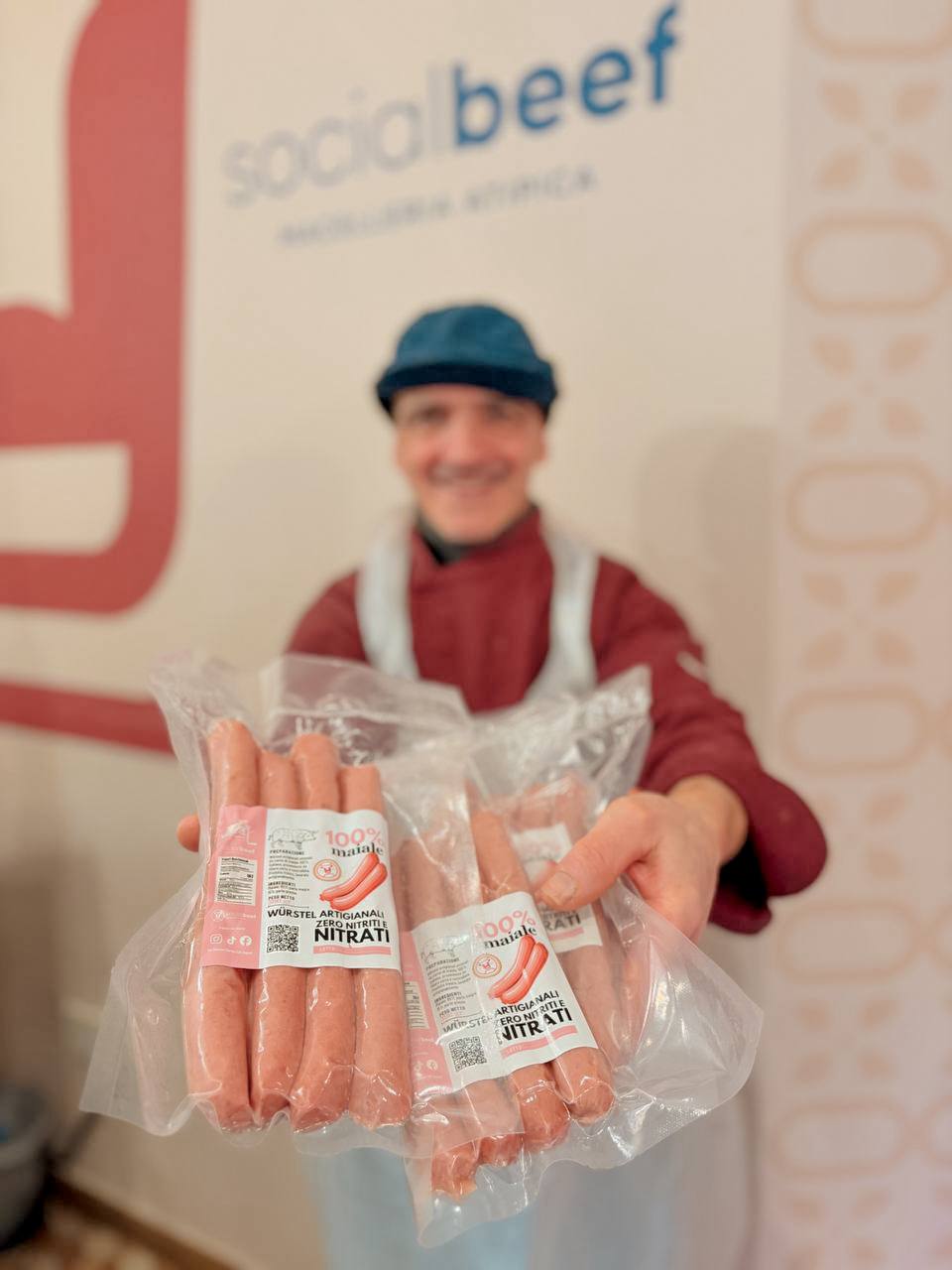 Italienische handgemachte Schweinswürstchen (6/7 Stück)